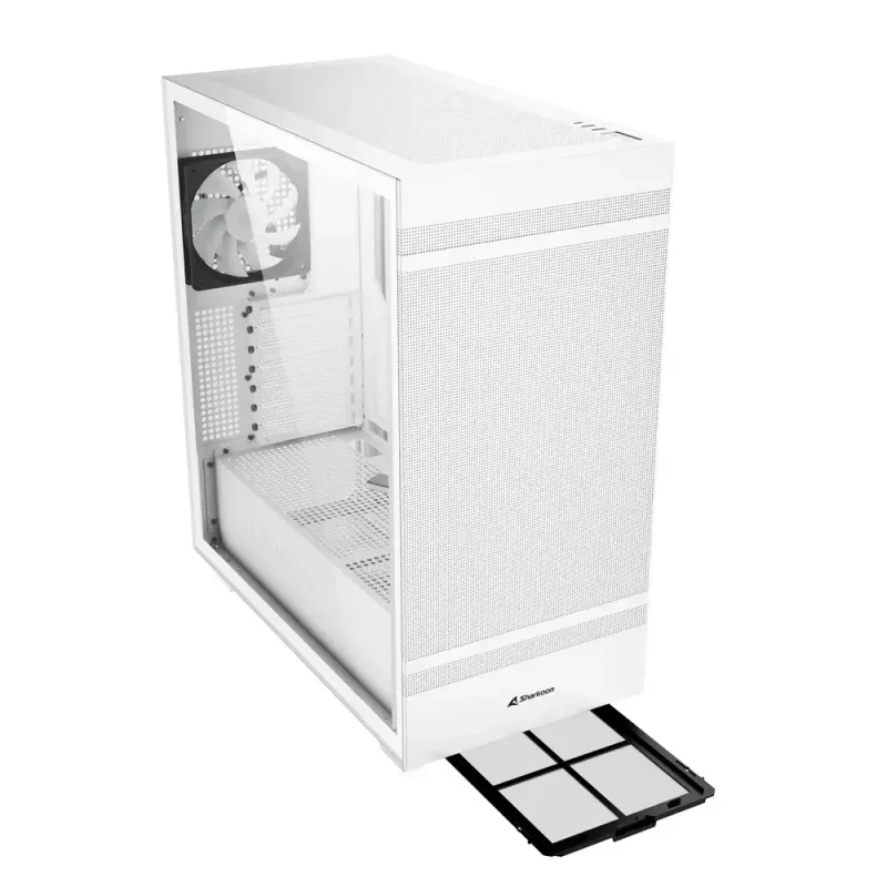 PC skriňa Sharkoon REBEL C50 RGB Full Tower biela