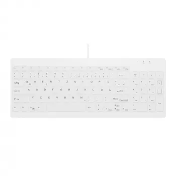 Contour Design Active Key Contour QuickClean lekárska klávesnica IP68 kompaktná káblová biela DE C7012