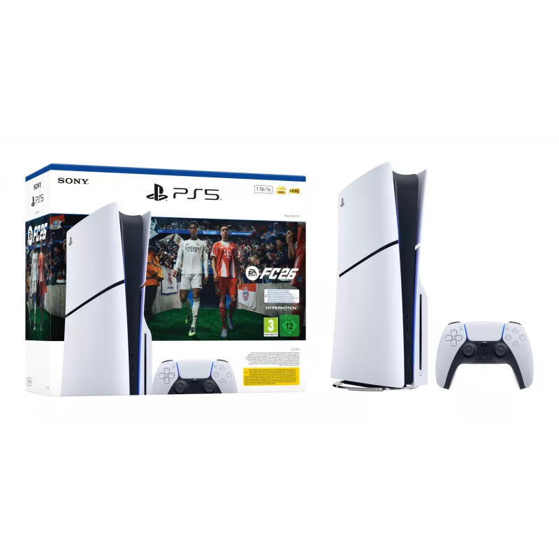 Sony PlayStation 5 + EA Sports FC 26 Bundle 1 TB Wi-Fi čierna, biela
