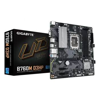 GIGABYTE B760M D3HP základná doska - Intel Core 14. generácia CPU, 4+1+1 fázy VRM, až do 5600MHz DDR5, 2xPCIe 4.0 M.2, GbE LAN, USB 3.2 Gen 1