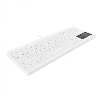 Contour Design Active Key Contour QuickClean medicínska klávesnica IP68 touchpad kompaktná káblová biela DE C7412