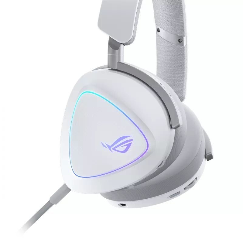 ASUS ROG Delta II Headset Káblový & Bezdrôtový Čelenkový Herný USB Type-C Bluetooth Biela