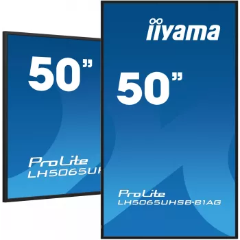 iiyama LH5065UHSB-B1AG Signage Display Digital-Signage-Flat Panel 125,7 cm (49,5 palcov) LCD Wi-Fi 800 cd/m² 4K Ultra HD Čierny Integrovaný procesor Android 11 24/7