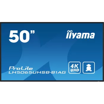 iiyama LH5065UHSB-B1AG Signage Display Digital-Signage-Flat Panel 125,7 cm (49,5 palcov) LCD Wi-Fi 800 cd/m² 4K Ultra HD Čierny Integrovaný procesor Android 11 24/7