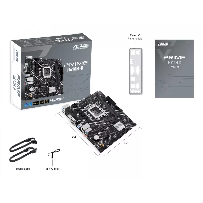 Základná doska ASUS PRIME H610M-D Intel H610 LGA 1700 micro ATX