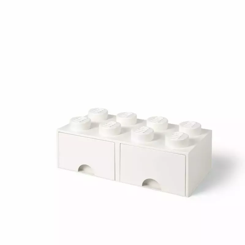 Zásuvka LEGO Brick 8, room copenhagen RC40061735, biela