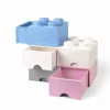 Zásuvka LEGO Brick 8, room copenhagen RC40061735, biela