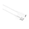 Huawei CM20 adaptér USB Type-C na konektor jack 3,5 mm, biely