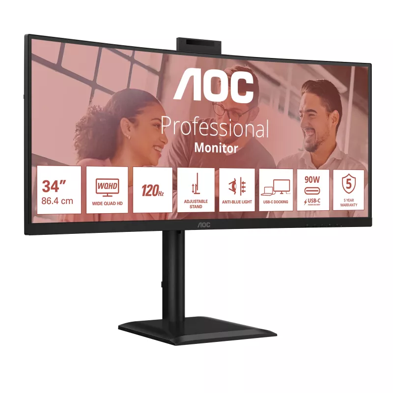AOC E4 CU34E4CW počítačový monitor 86,4 cm (34