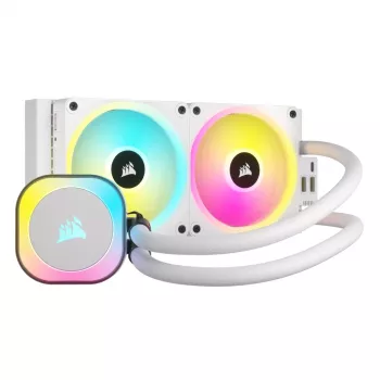 CORSAIR chladič CPU – iCUE Link H100i RGB AiO kvapalinový chladič – biela