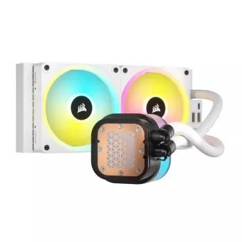 CORSAIR chladič CPU – iCUE Link H100i RGB AiO kvapalinový chladič – biela