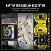 CORSAIR chladič CPU – iCUE Link H100i RGB AiO kvapalinový chladič – biely