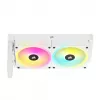 CORSAIR chladič CPU – iCUE Link H100i RGB AiO kvapalinový chladič – biely