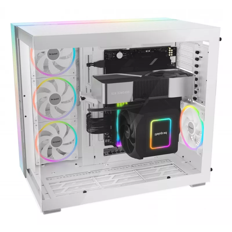 PC skriňa be quiet! Light Base 900 FX, Full Tower, E-ATX / XL-ATX, tvrdené sklo, 4 ventilátory 140 mm, chladič CPU 190 mm, biela