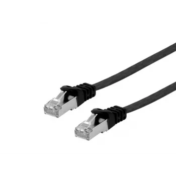 Sieťový kábel Equip Cat.6A U/FTP plochý patch kábel RJ-45 0,5 m čierny