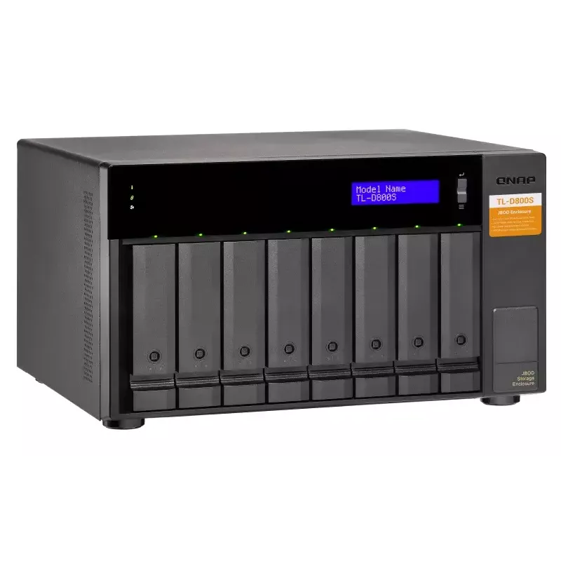 QNAP TL-D800S - diskové pole - 8 pozícií (SATA-600) - SATA 6Gb/s (externé) (TL-D800S)
