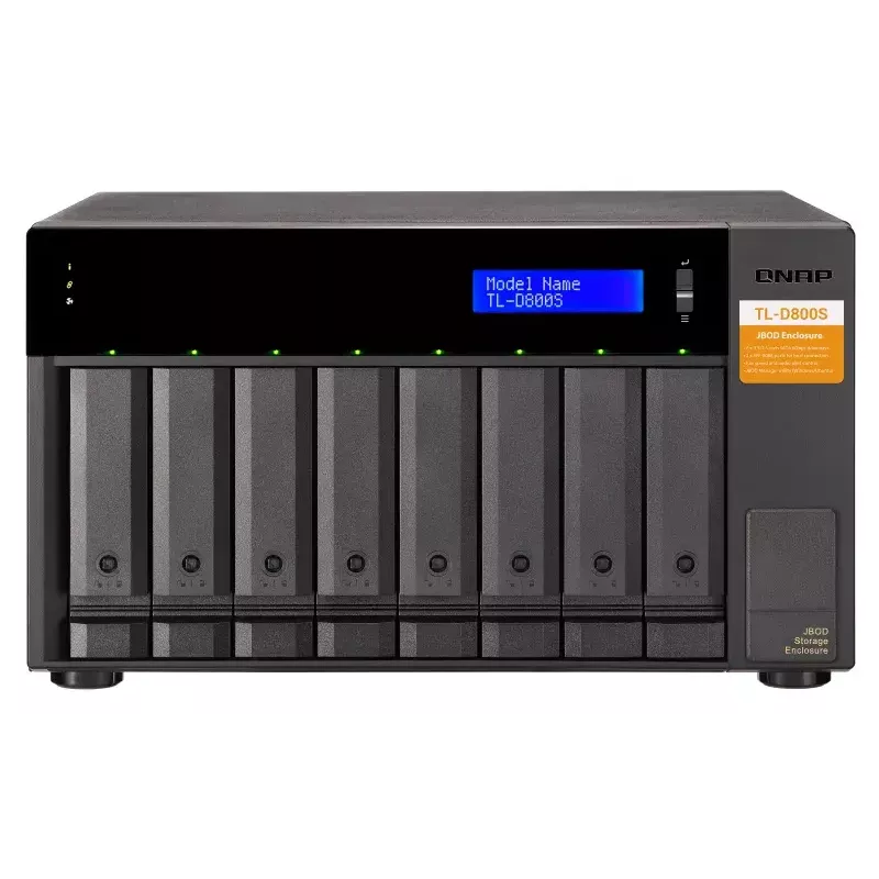 QNAP TL-D800S - diskové pole - 8 pozícií (SATA-600) - SATA 6Gb/s (externé) (TL-D800S)