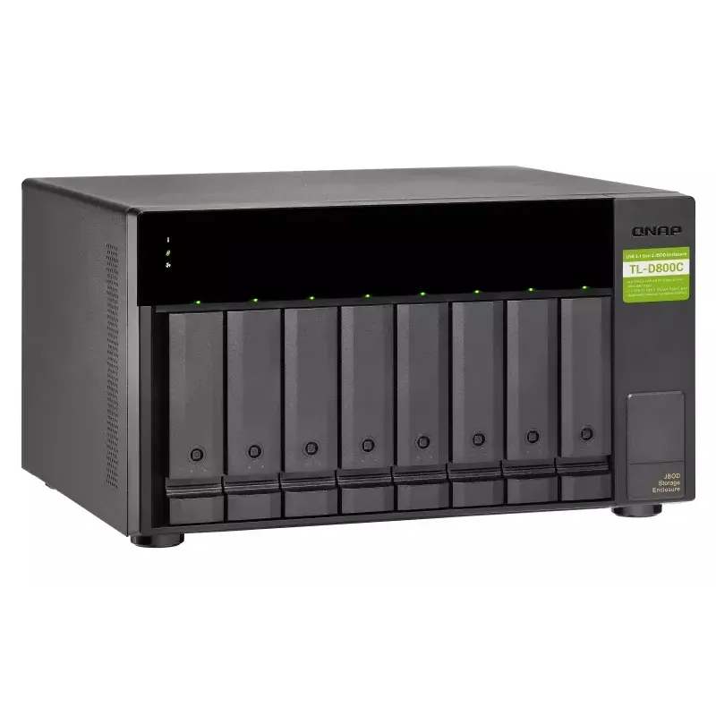 QNAP TL-D800C - diskové pole - JBOD - 8 pozícií (SATA-600) - USB 3.2 Gen 2 (externé)