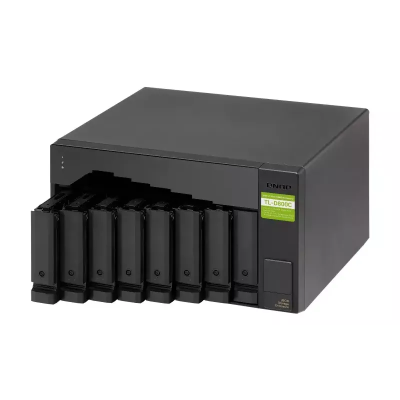 QNAP TL-D800C - diskové pole - JBOD - 8 pozícií (SATA-600) - USB 3.2 Gen 2 (externé)