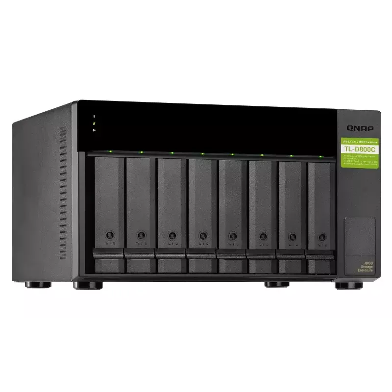 QNAP TL-D800C - diskové pole - JBOD - 8 pozícií (SATA-600) - USB 3.2 Gen 2 (externé)