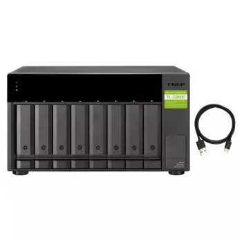 QNAP TL-D800C - diskové pole - JBOD - 8 pozícií (SATA-600) - USB 3.2 Gen 2 (externé)