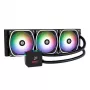 All-in-One kvapalinové chladenie ENERMAX Aquafusion II 360 mm, 120 mm ventilátor, 380 W TDP, čierny