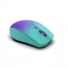 INCA bezdrôtová myš Iwm-511rm – RF Wireless + Bluetooth + USB Type-C – 1600 dpi – 6 tlačidiel – zelená fialová