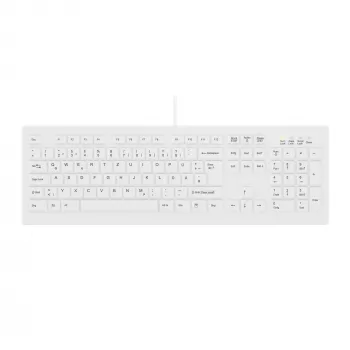 Contour Design Active Key Contour ClassicClean medicínska klávesnica s odnímateľným krytom, plný formát, káblová, biela, DE C8100