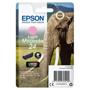 Epson Elephant samostatné balenie svetlomagenta 24 Claria Photo HD atrament