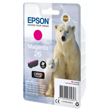 Epson Polar bear samostatné balenie magenta 26 Claria Premium atrament