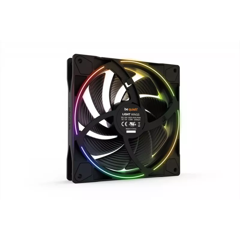 be quiet Light Wings 140mm ARGB PWM ventilátor s vysokými otáčkami čierny 3 ks balenie