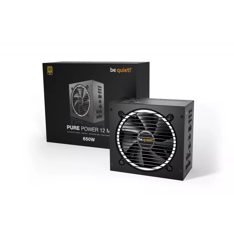 be quiet Pure Power 12 M napájací zdroj 650 W 20+4 pin ATX ATX čierny