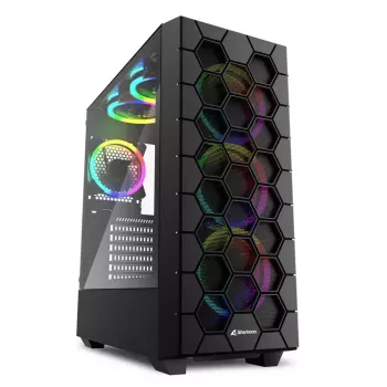 PC skriňa Sharkoon RGB HEX Desktop čierna