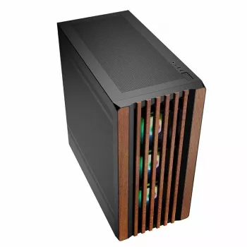 PC skriňa Sharkoon REBEL C70M RGB Full Tower čierna, drevo