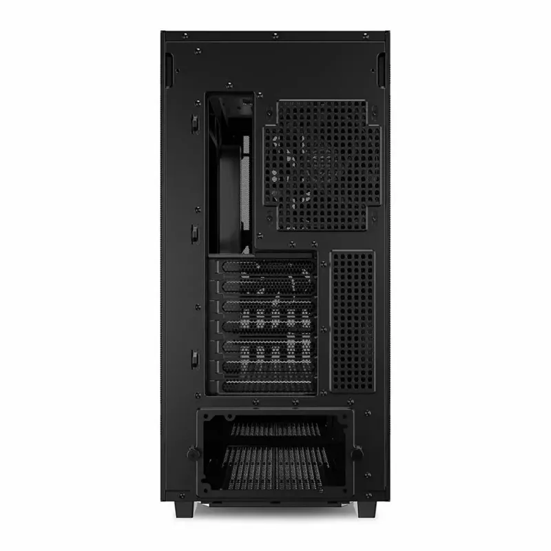 PC skriňa Sharkoon REBEL C70M RGB Full Tower čierna, drevo