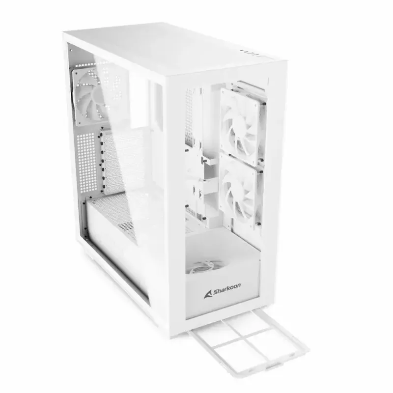 PC skriňa Sharkoon Rebel C60 Midi-Tower biela