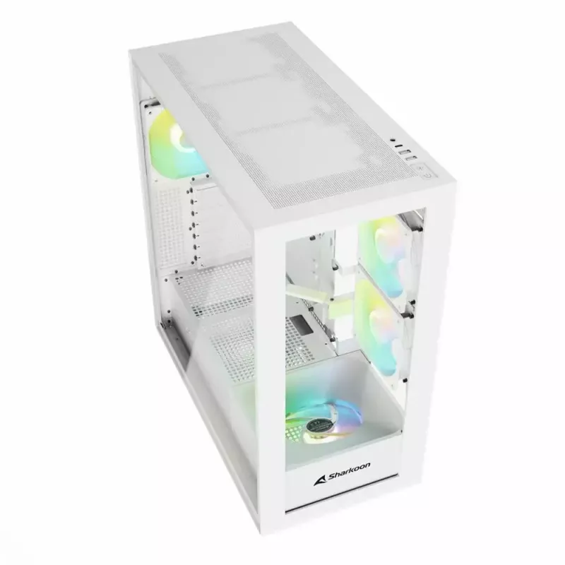 PC skriňa Sharkoon Rebel C60 Midi-Tower biela