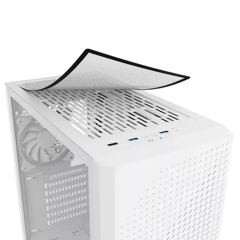PC skriňa Sharkoon VS9 RGB Midi Tower biela