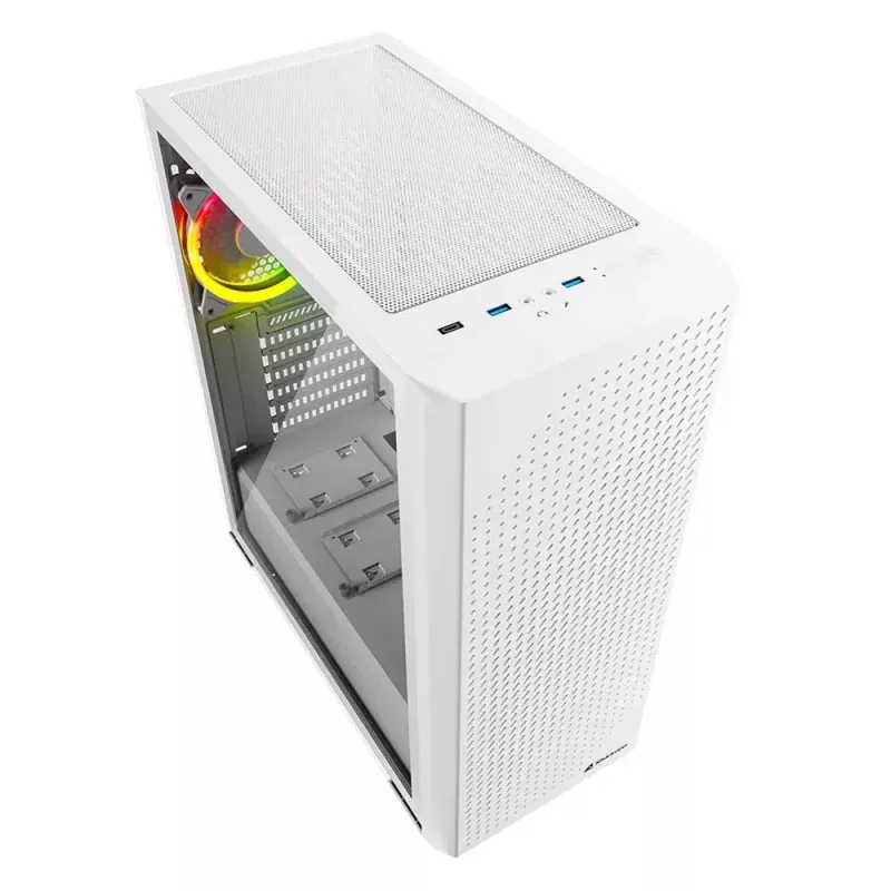 PC skriňa Sharkoon VS9 RGB Midi Tower biela