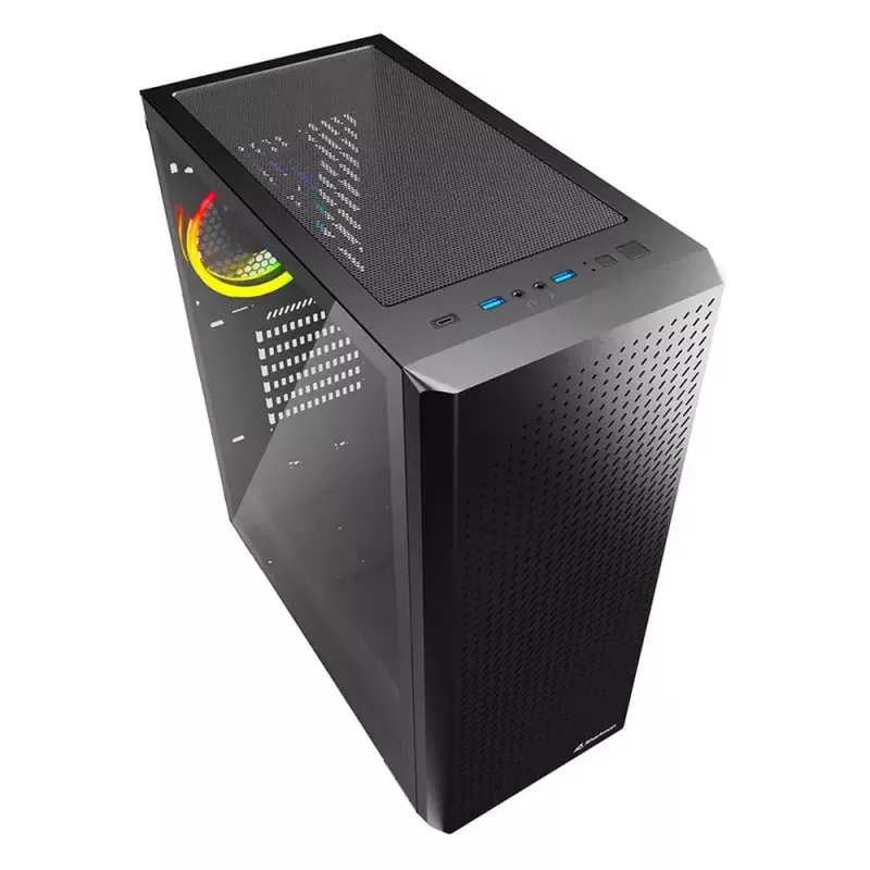 PC skriňa Sharkoon VS9 RGB Midi Tower čierna
