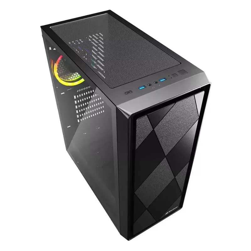 PC skriňa Sharkoon VS8 RGB Midi Tower čierna