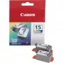 Canon BCI-15 Colour Twin Pack Atramentové kazety, azúrová/purpurová/žltá, 2 x 7,5 ml (8191A002)