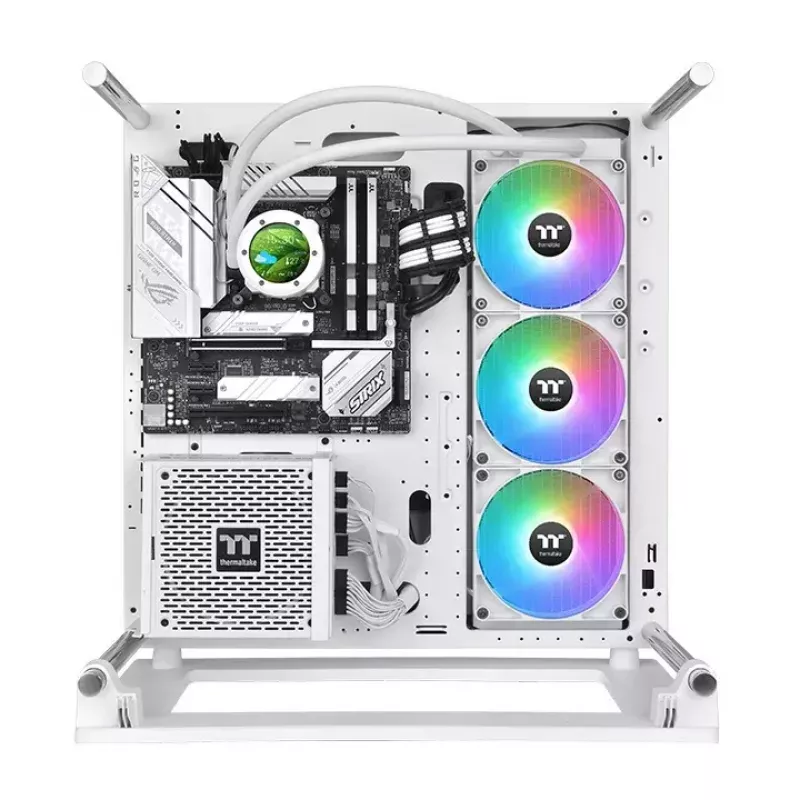 Thermaltake TH420 V2 Ultra ARGB Sync Snow Edition (CL-W407-PL14SW-A) kvapalinové chladenie procesora All-in-One, 420 mm, 3x 140 mm, 3,02 mmH2O, biele