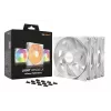 bequiet! LIGHT WINGS LX 140mm PWM 3-balík biely — 140×25 mm ventilátor, 1200 ot/min, 95 m³/h, RGB-LED
