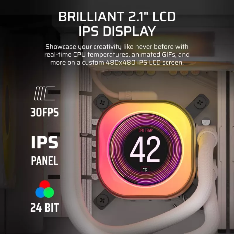 CORSAIR CPU chladič - Icue Link Titan 360 Rx LCD kvapalinový chladič