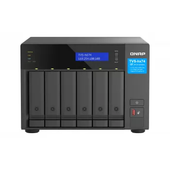 QNAP TVS-H674T-I5-32G NAS/storage server Tower Intel® Core™ i5 i5-12400 32 GB DDR4 HDD QNAP QTS čierny