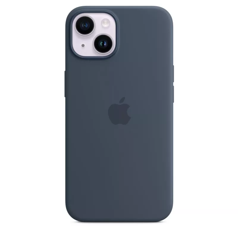 APPLE iPhone 14 - silikónové puzdro s MagSafe - Storm Blue