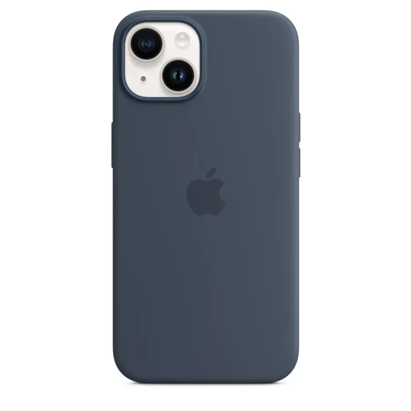 APPLE iPhone 14 - silikónové puzdro s MagSafe - Storm Blue