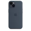 APPLE iPhone 14 - silikónové puzdro s MagSafe - Storm Blue
