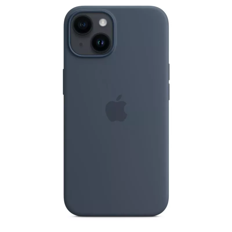 APPLE iPhone 14 - silikónové puzdro s MagSafe - Storm Blue